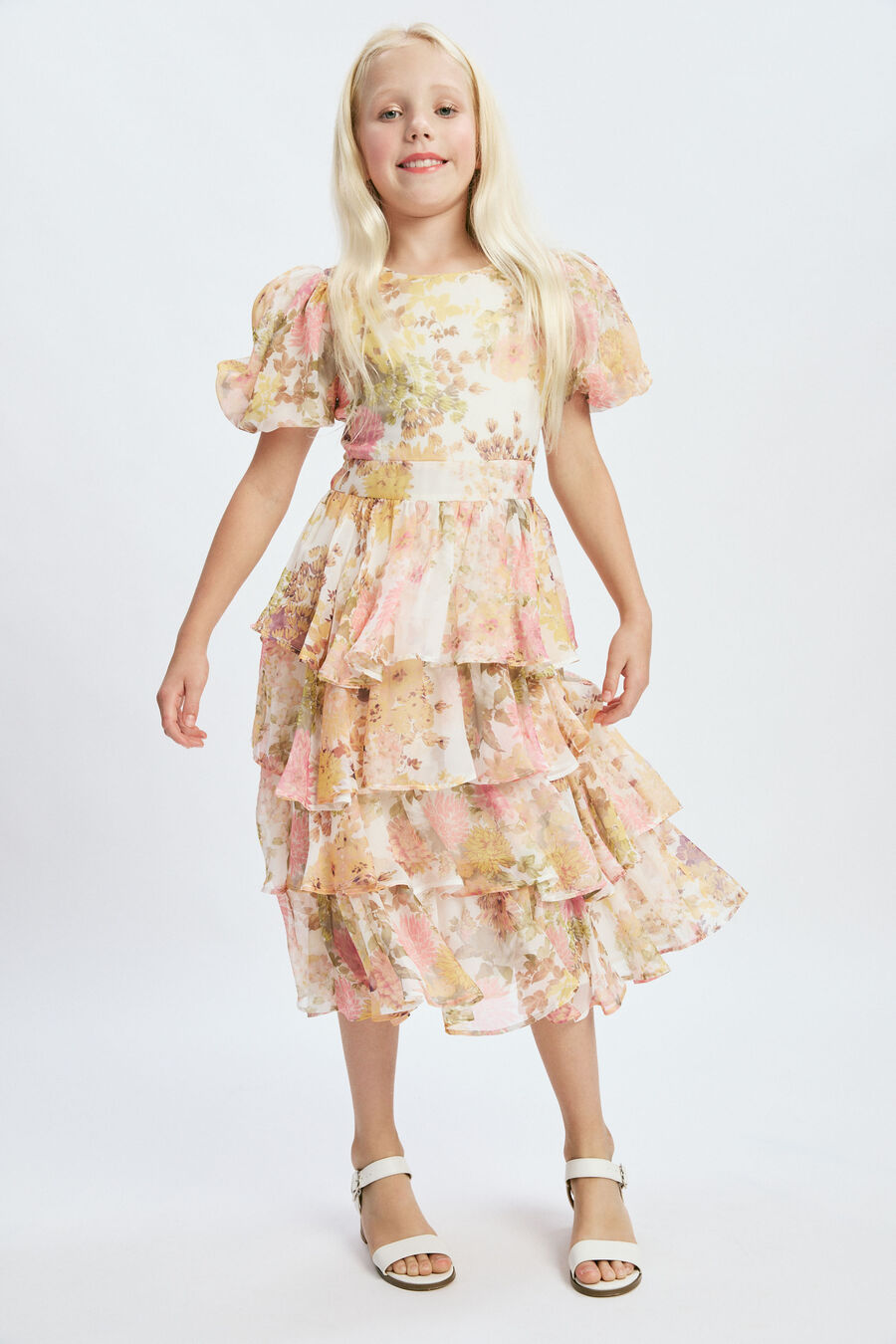 SYLVIE MAXI DRESS in colour Lemon Floral