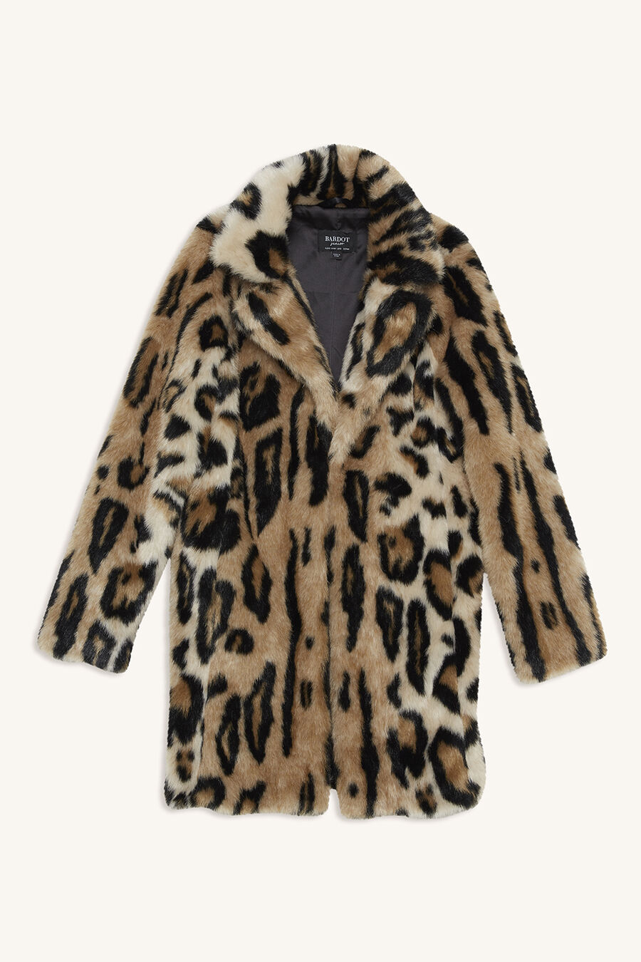 EMMA FAUX FUR COAT in colour LEOPARD