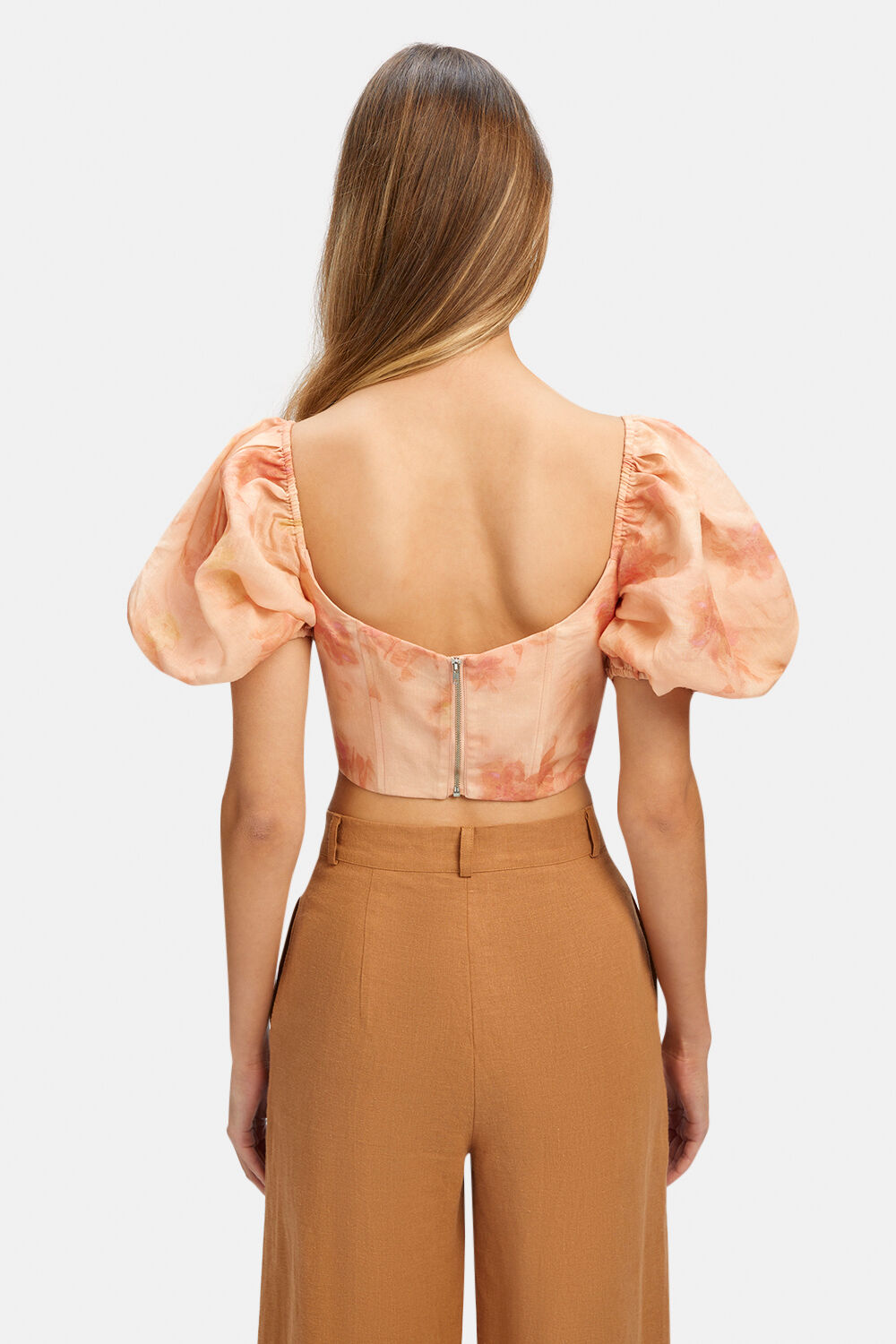 KIAH CORSET TOP in colour BRIGHT COBALT