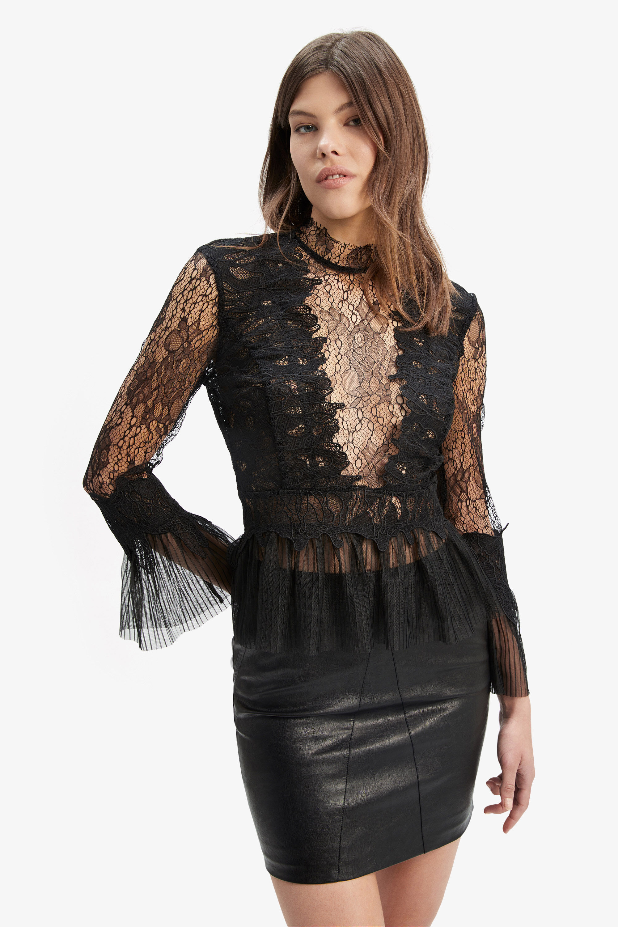 Francesca's black lace dress 2025