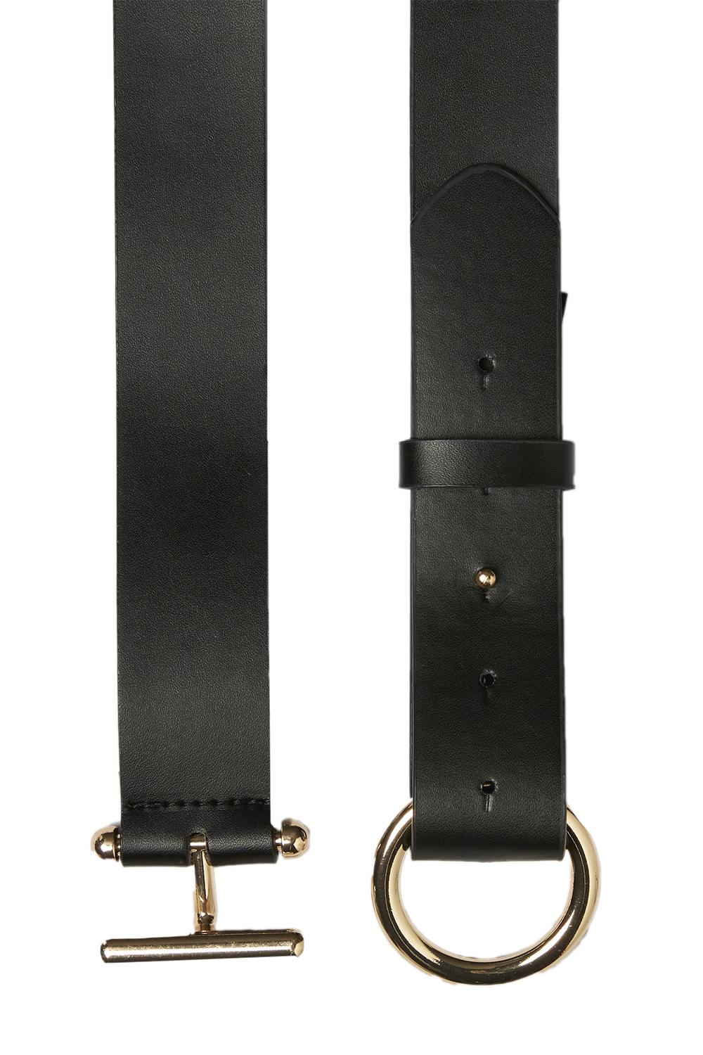 O Ring Belt in Black Bardot