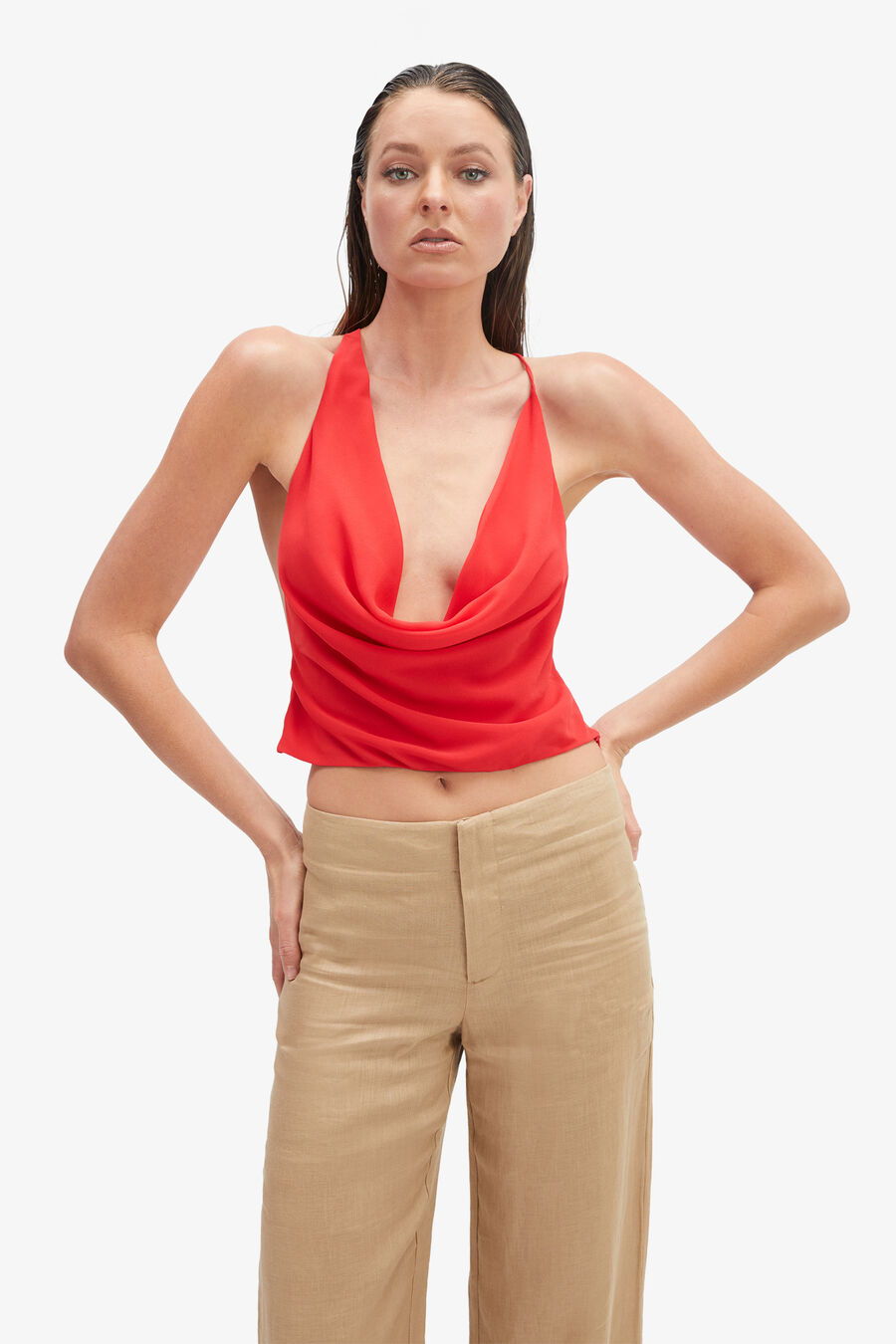 Balia Hipster Linen Pant