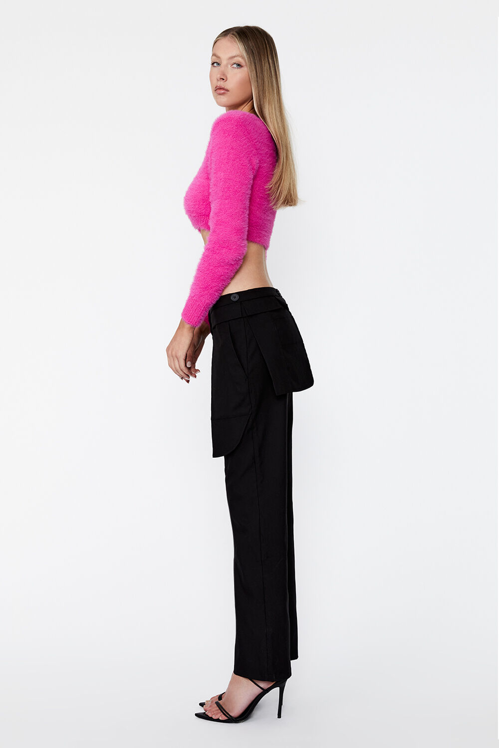 DECONSTRUCTED PANT in colour CAVIAR