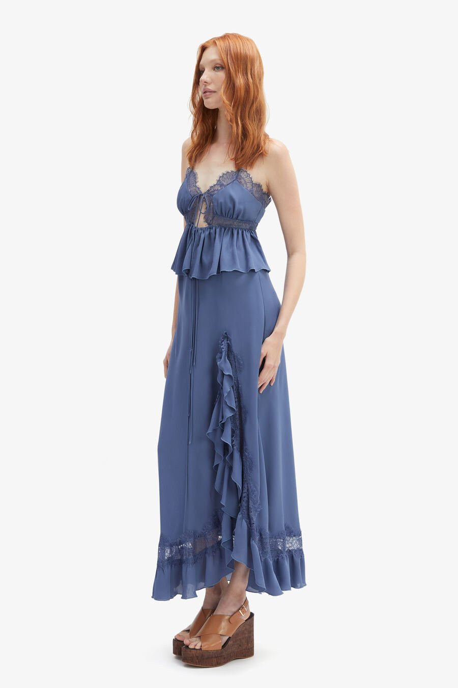 Amari Lace Detail Maxi Skirt