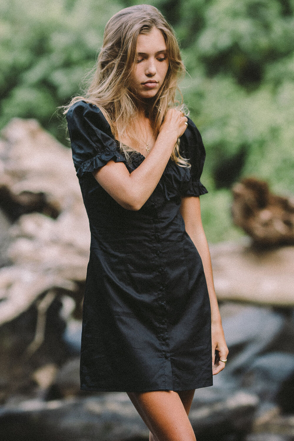 LUCINTA MINI DRESS in colour CAVIAR