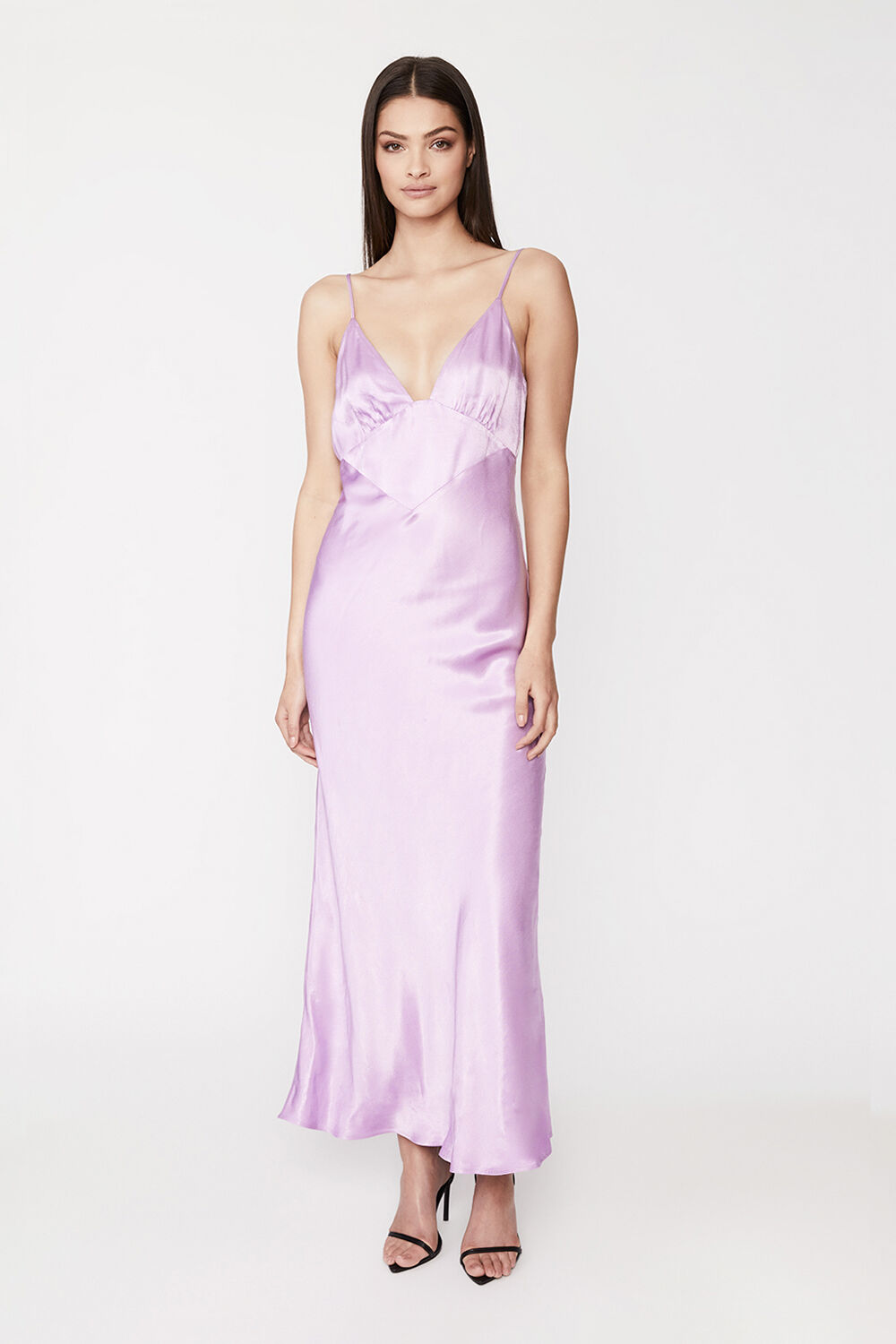 CAPRI SLIP DRESS in colour LILAC CHIFFON