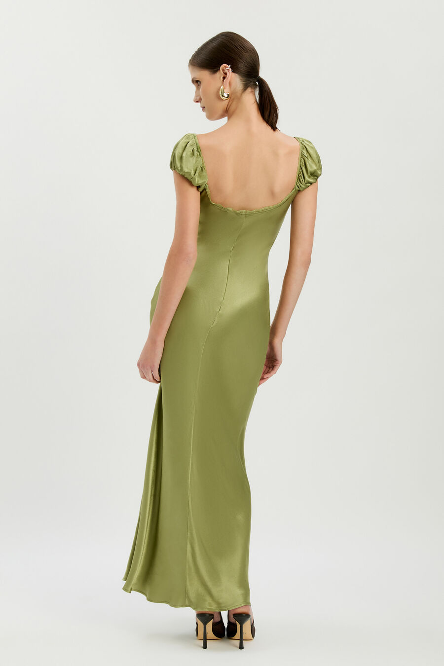 Stasia Satin Maxi Slip Dress