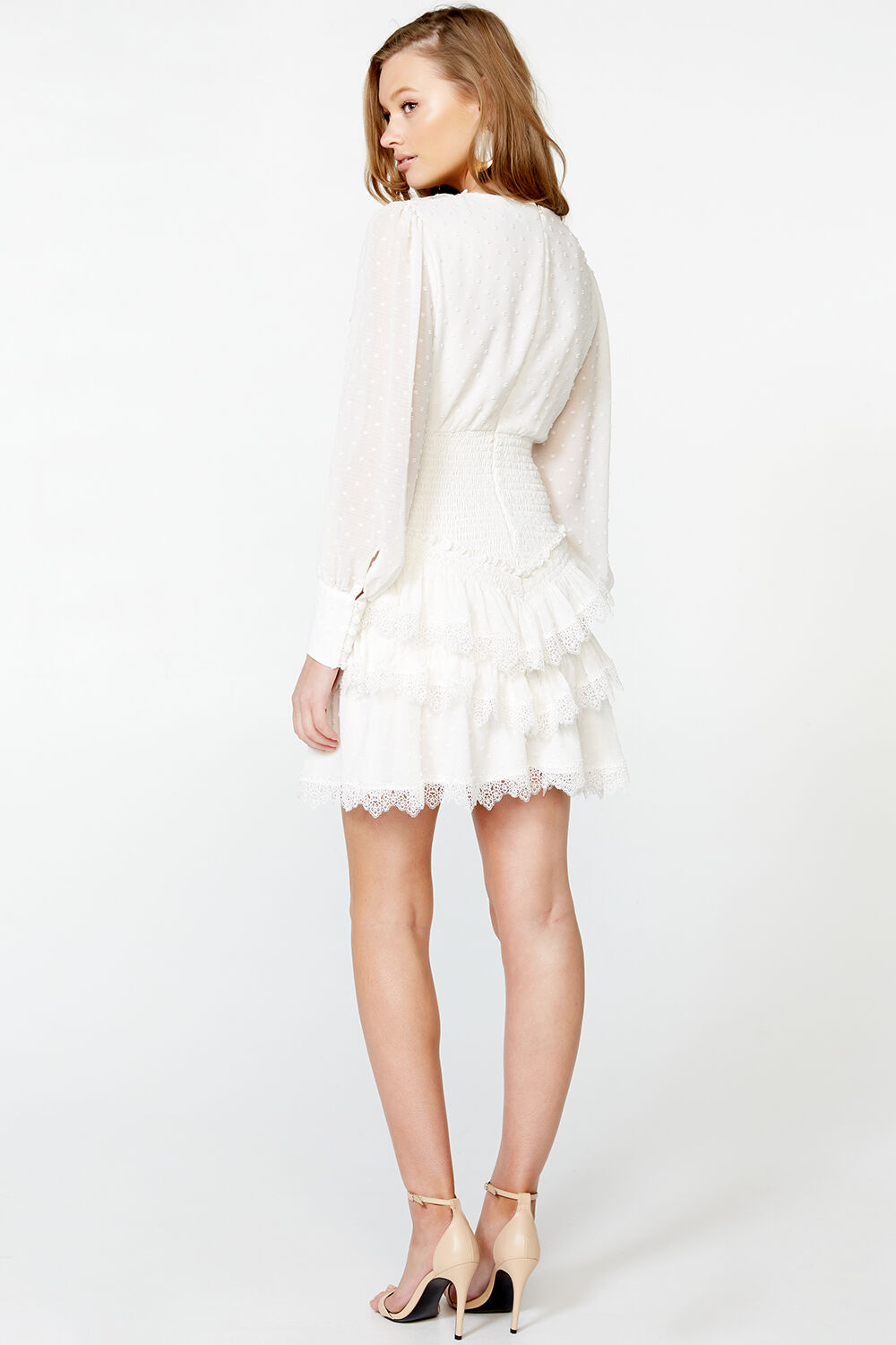 dixie ruffled mini dress