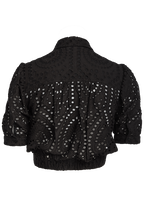 SAMIRA TOP in colour CAVIAR