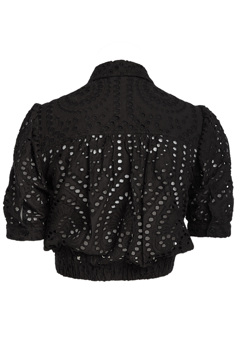 SAMIRA TOP in colour CAVIAR