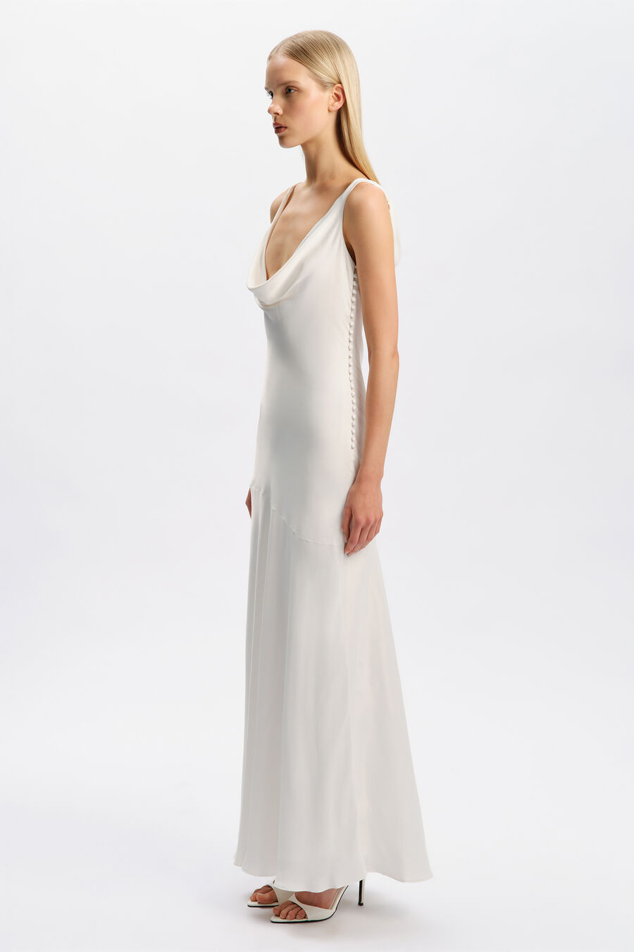 Carolyn Cowl Neck Maxi Dress