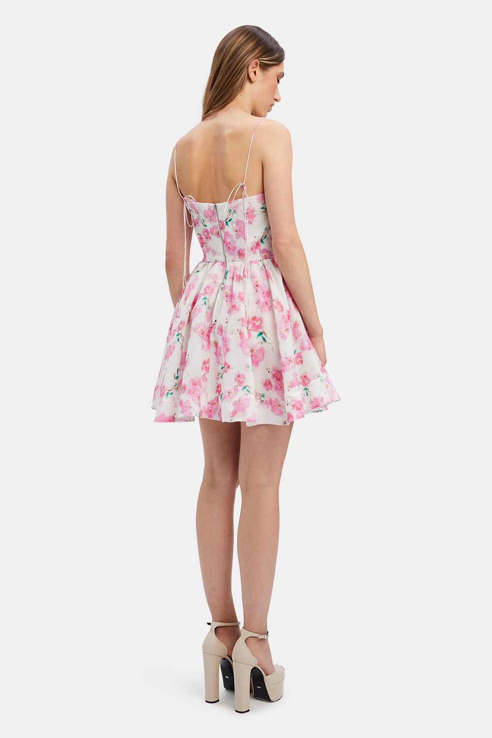 ELSIE CORSET MINI DRESS in colour ROSEWATER
