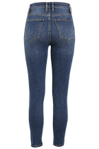KHLOE HI CROP JEAN in colour TRUE NAVY