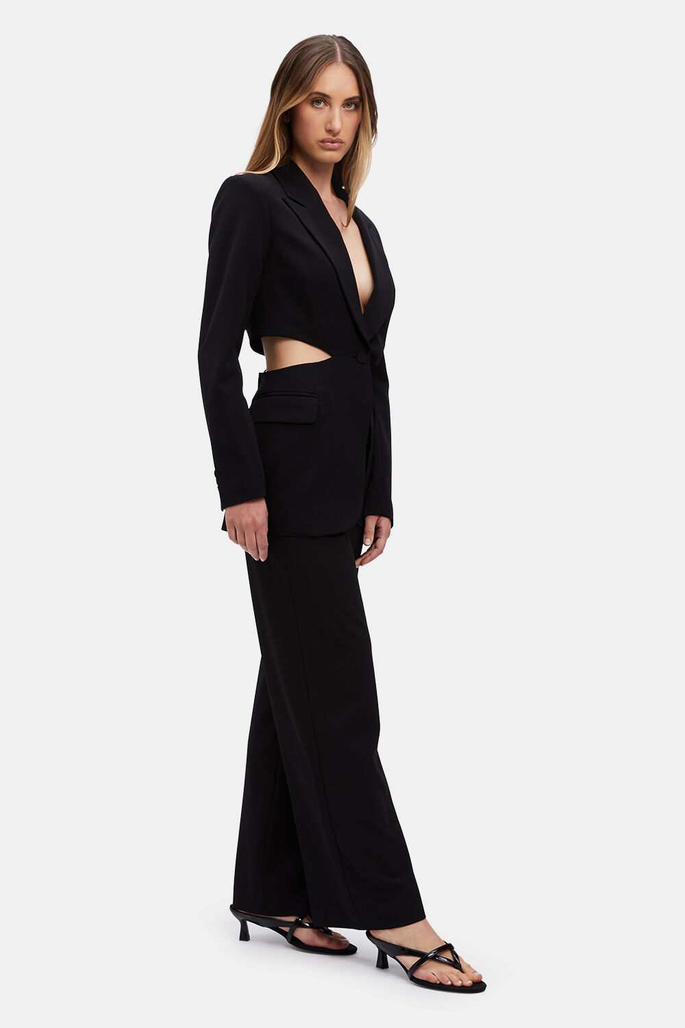 CASSIAN TAILORED PANT in colour CAVIAR