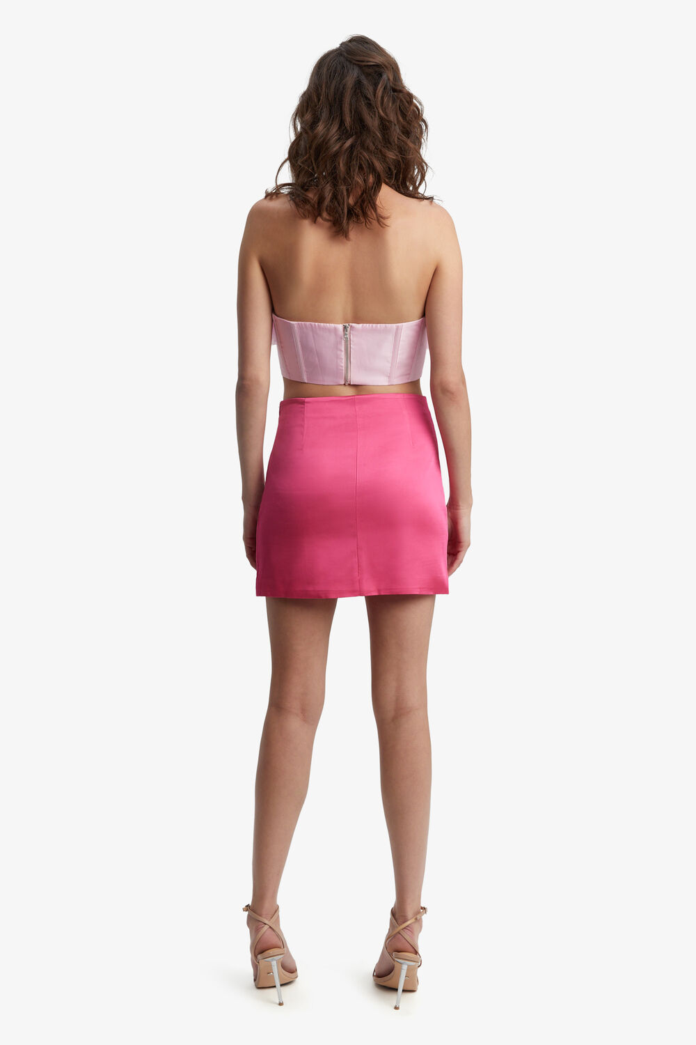 FLEURETTE FLOWER BUSTIER in colour BEETROOT PURPLE