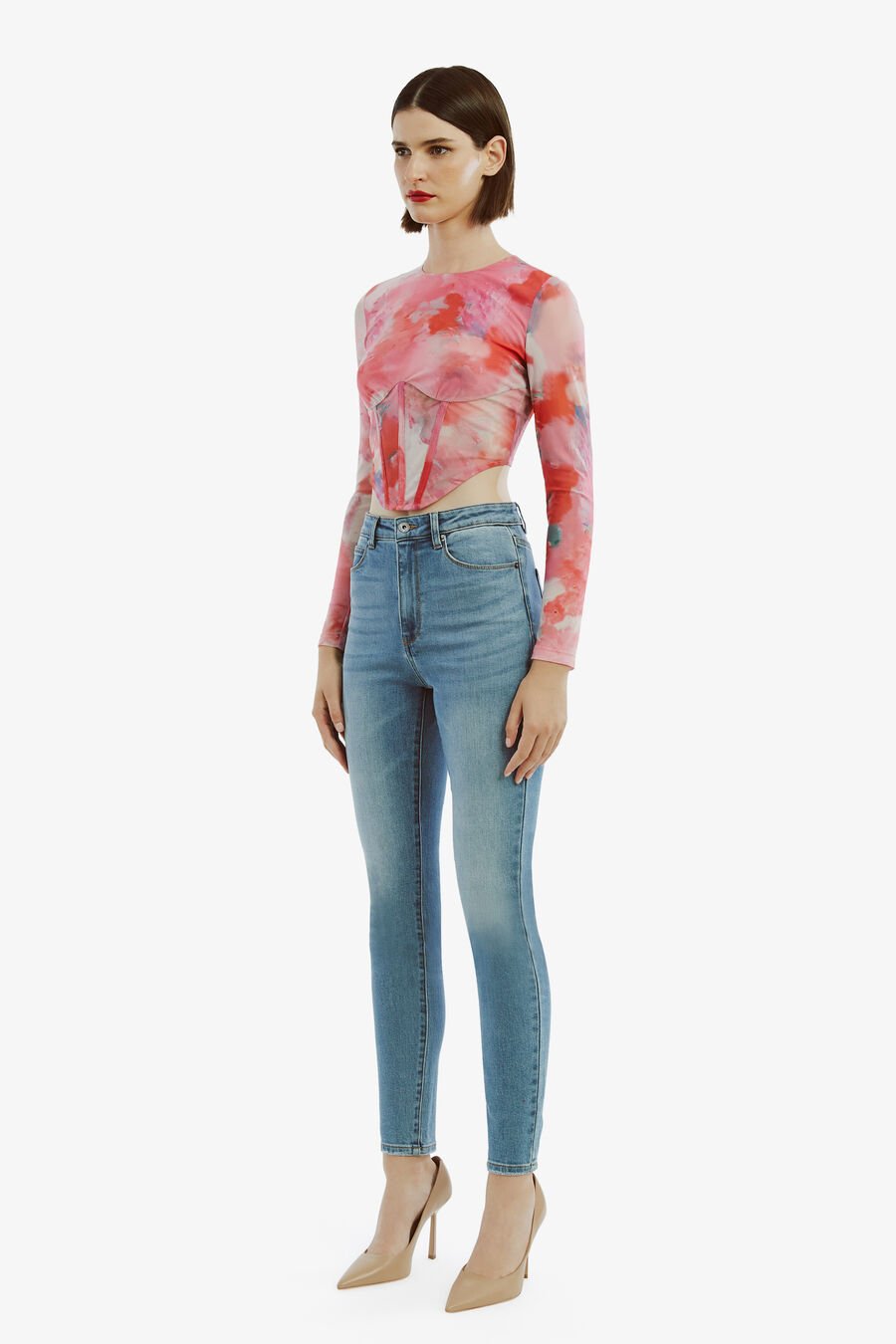 Lena Mesh Corset Top