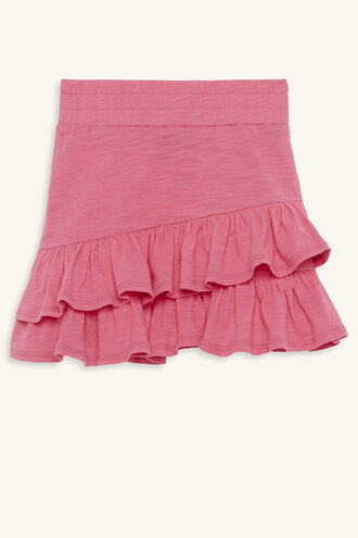 KARA RUFFLE SKIRT in colour AZALEA PINK