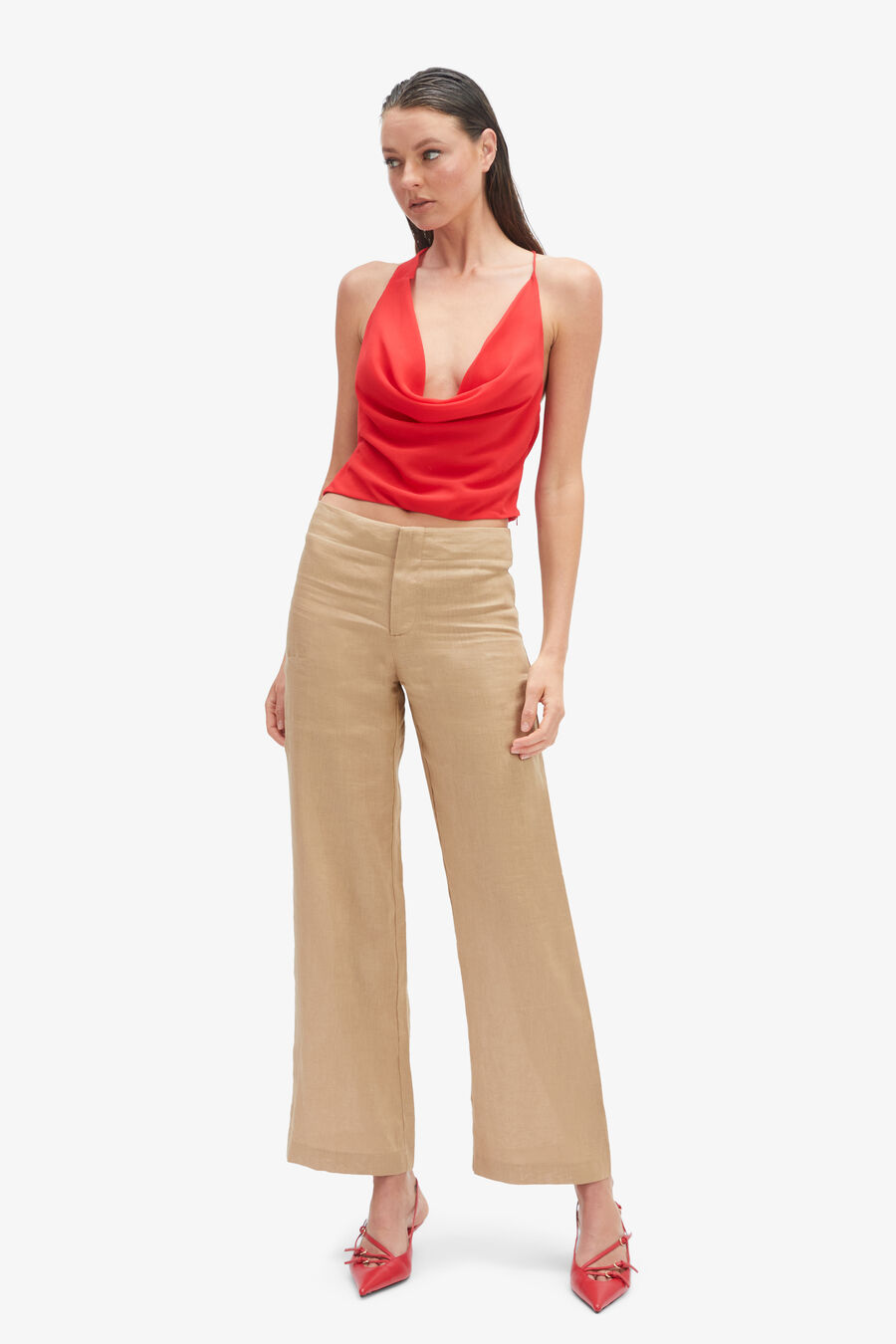 Balia Hipster Linen Pant