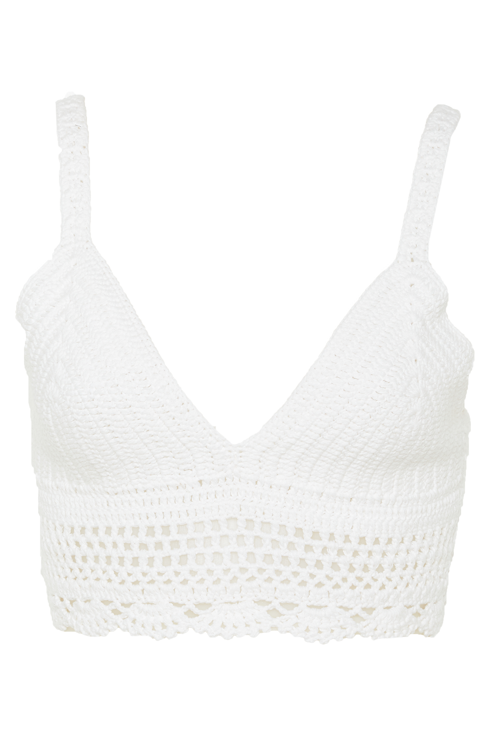 CROCHET BRALETTE in colour BRIGHT WHITE