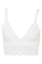 CROCHET BRALETTE in colour BRIGHT WHITE