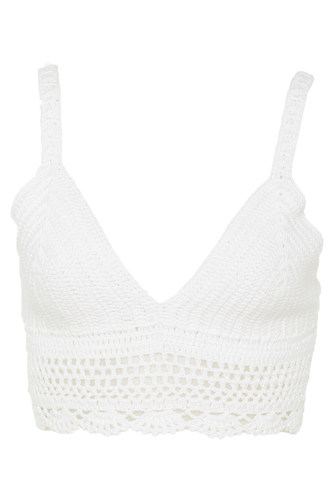 CROCHET BRALETTE in colour BRIGHT WHITE