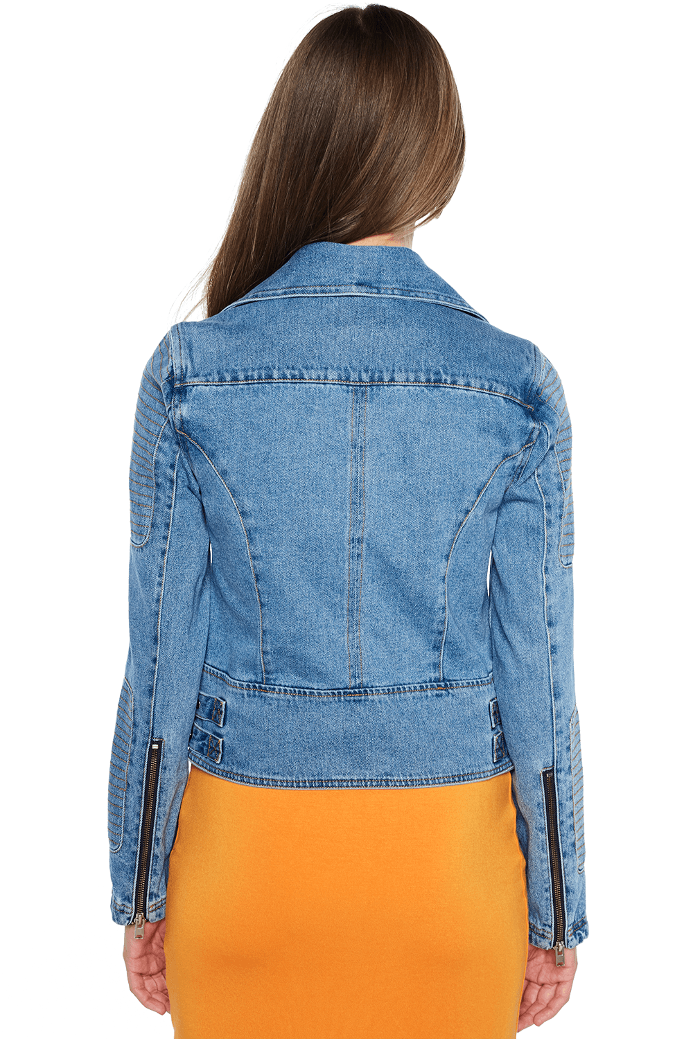 Denim Biker Jacket Ladies Clothing & Jackets & Coats Bardot