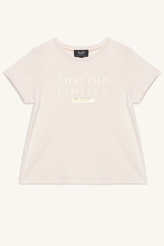 LIMITED EDITION TEE in colour PEACH BLUSH