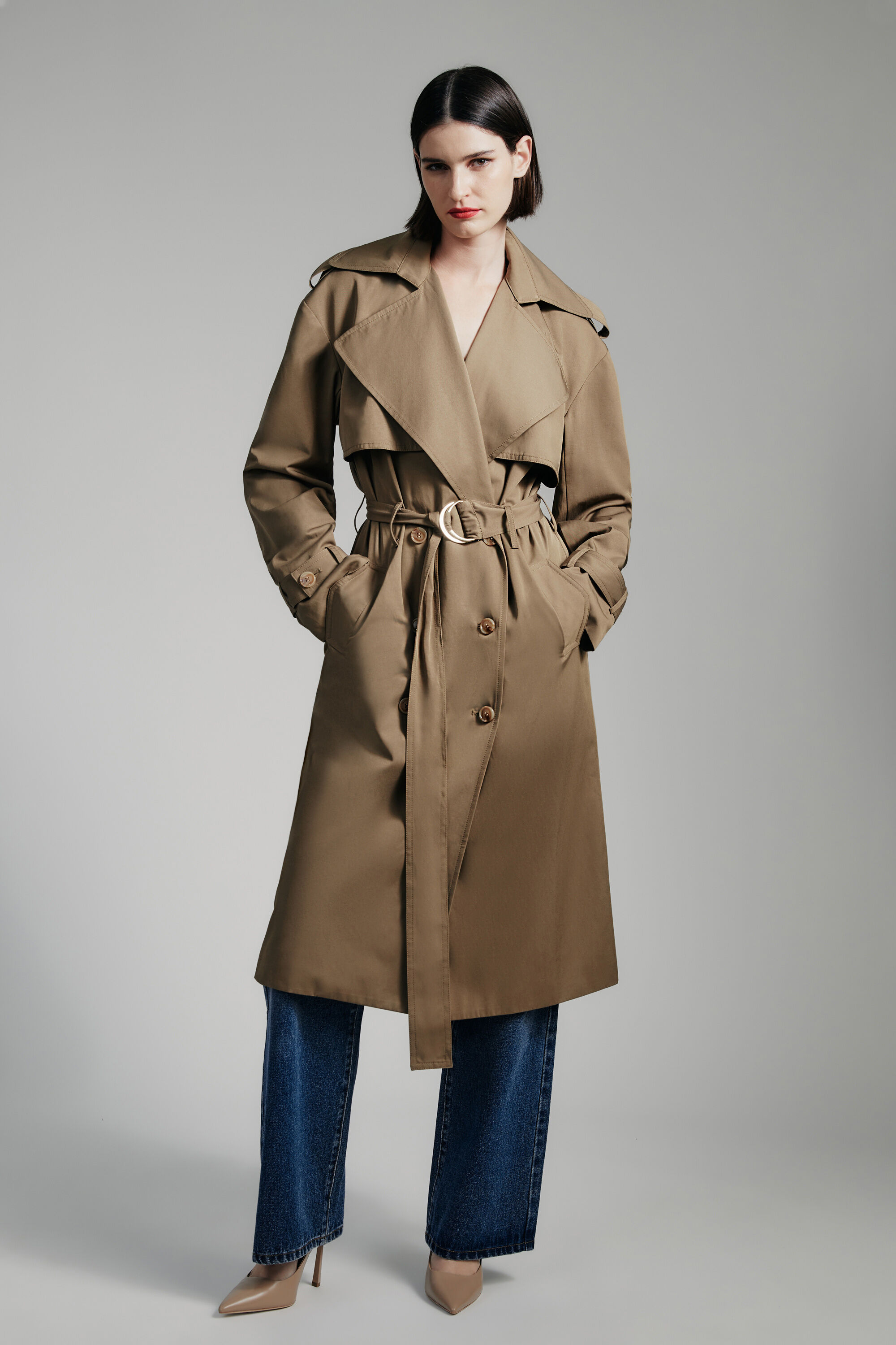 Bardot trench coat top