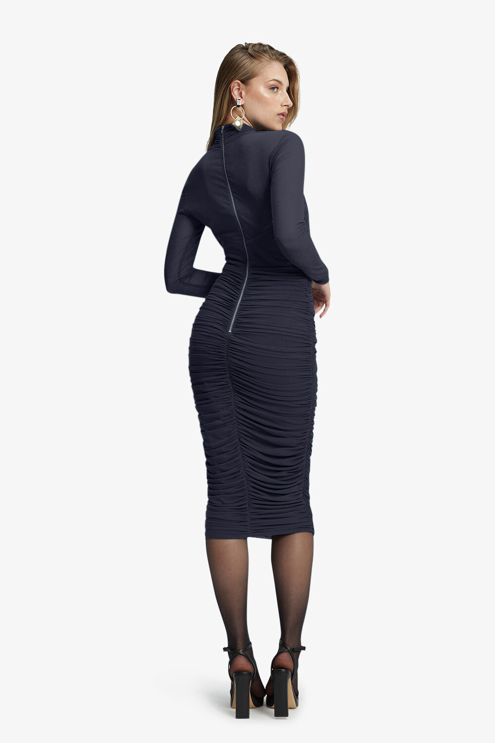 ALIYAH DRESS in colour BLACK IRIS