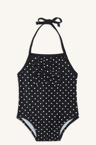 SPOT ONE PIECE SWIMSUIT in colour CLOUD DANCER