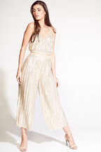 KELLIE PLISSE PANT in colour WHITE SWAN