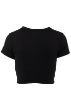 BRIE CROP TOP in colour CAVIAR