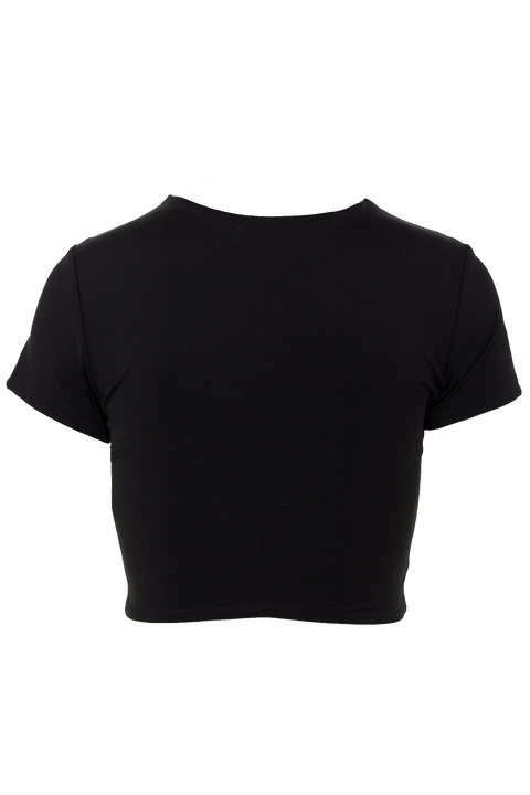 BRIE CROP TOP in colour CAVIAR