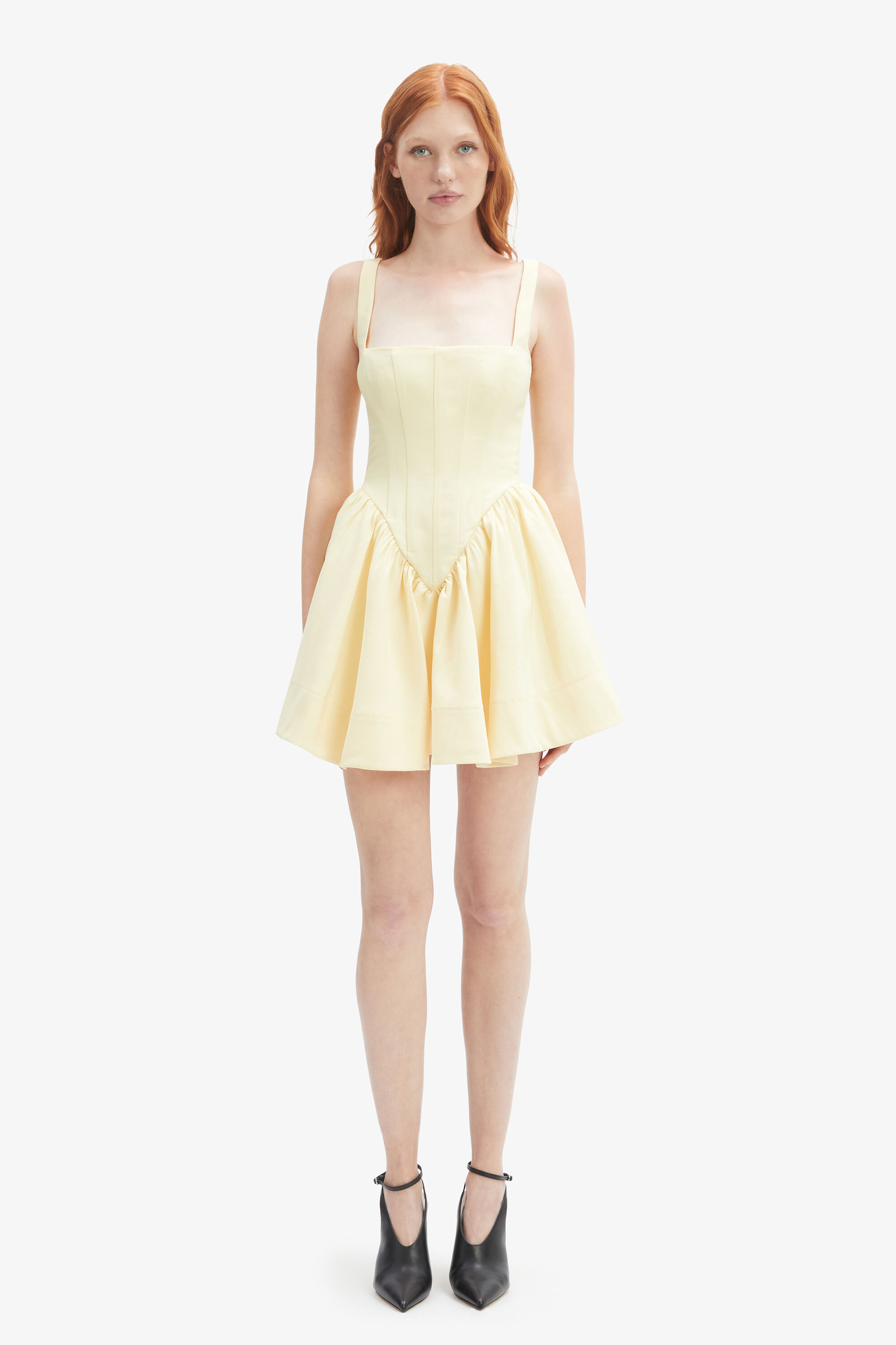 korina mini dress yellow Bec + Bridge KARINA MINI DRESS - Robe en jersey - ice yellow/jaune clair