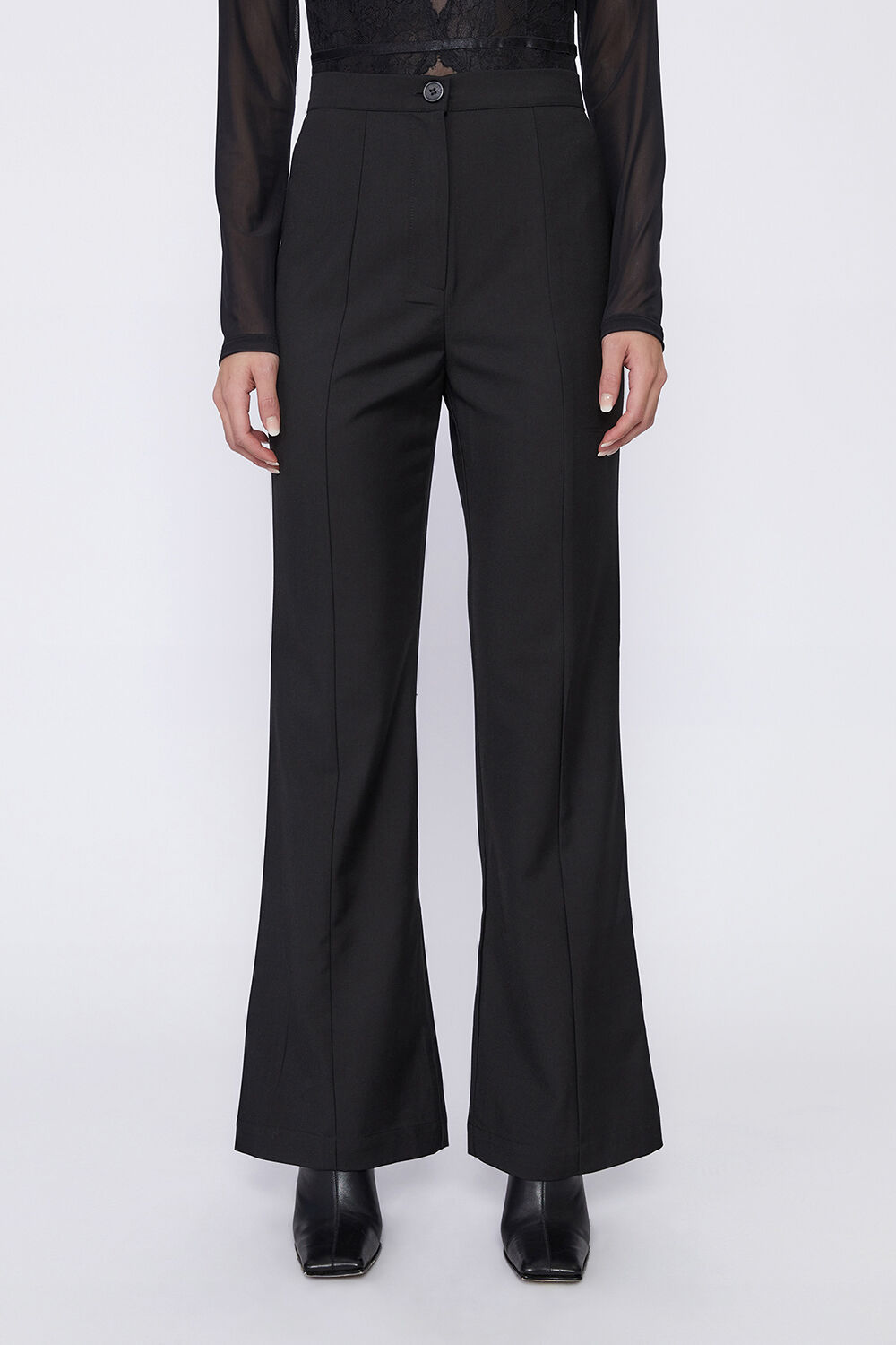 MILLY TAILORED PANT in colour CAVIAR