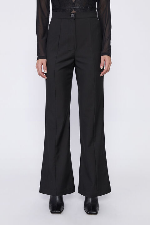 MILLY TAILORED PANT in colour CAVIAR