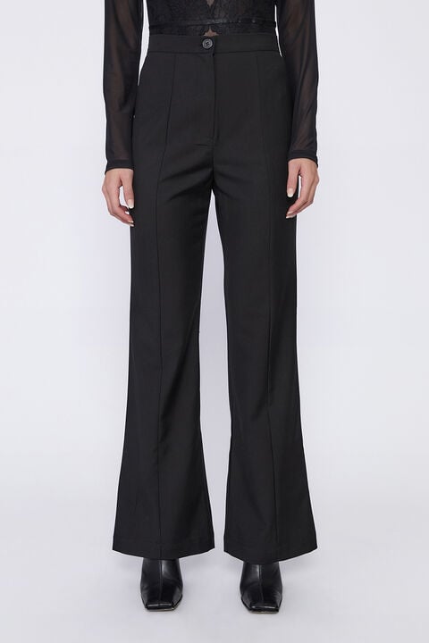 MILLY TAILORED PANT  in colour CAVIAR