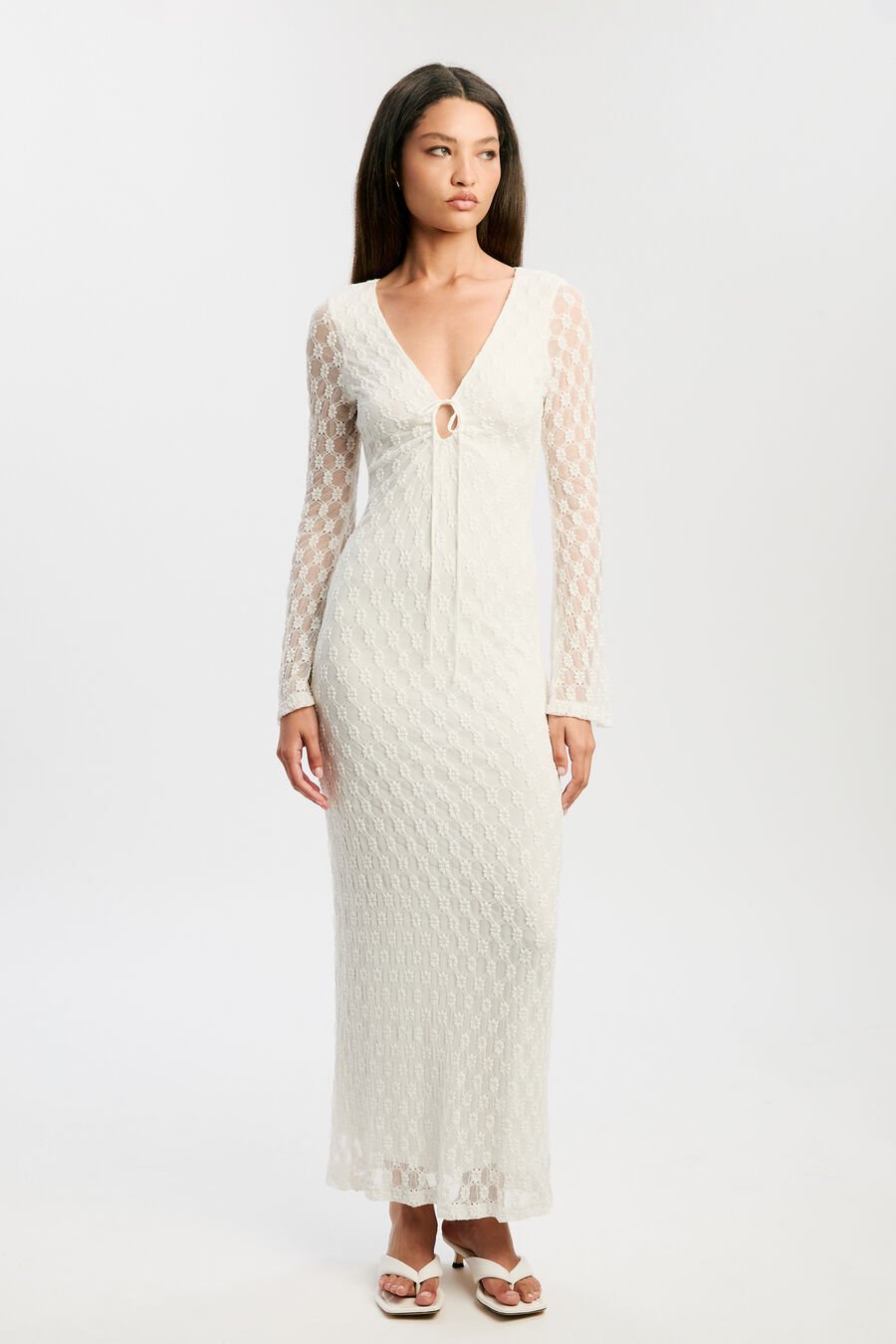 Talika Floral Mesh Maxi Dress