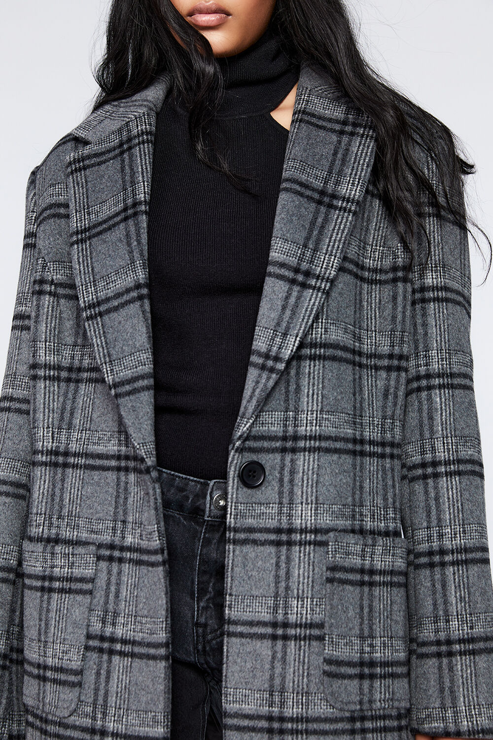CHECKED BLAZER in colour BIRCH