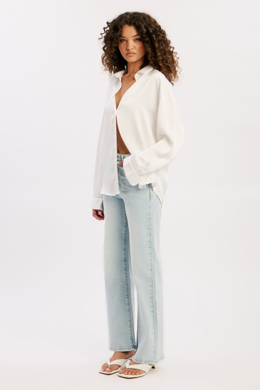 Luana Oversized Satin Shirt