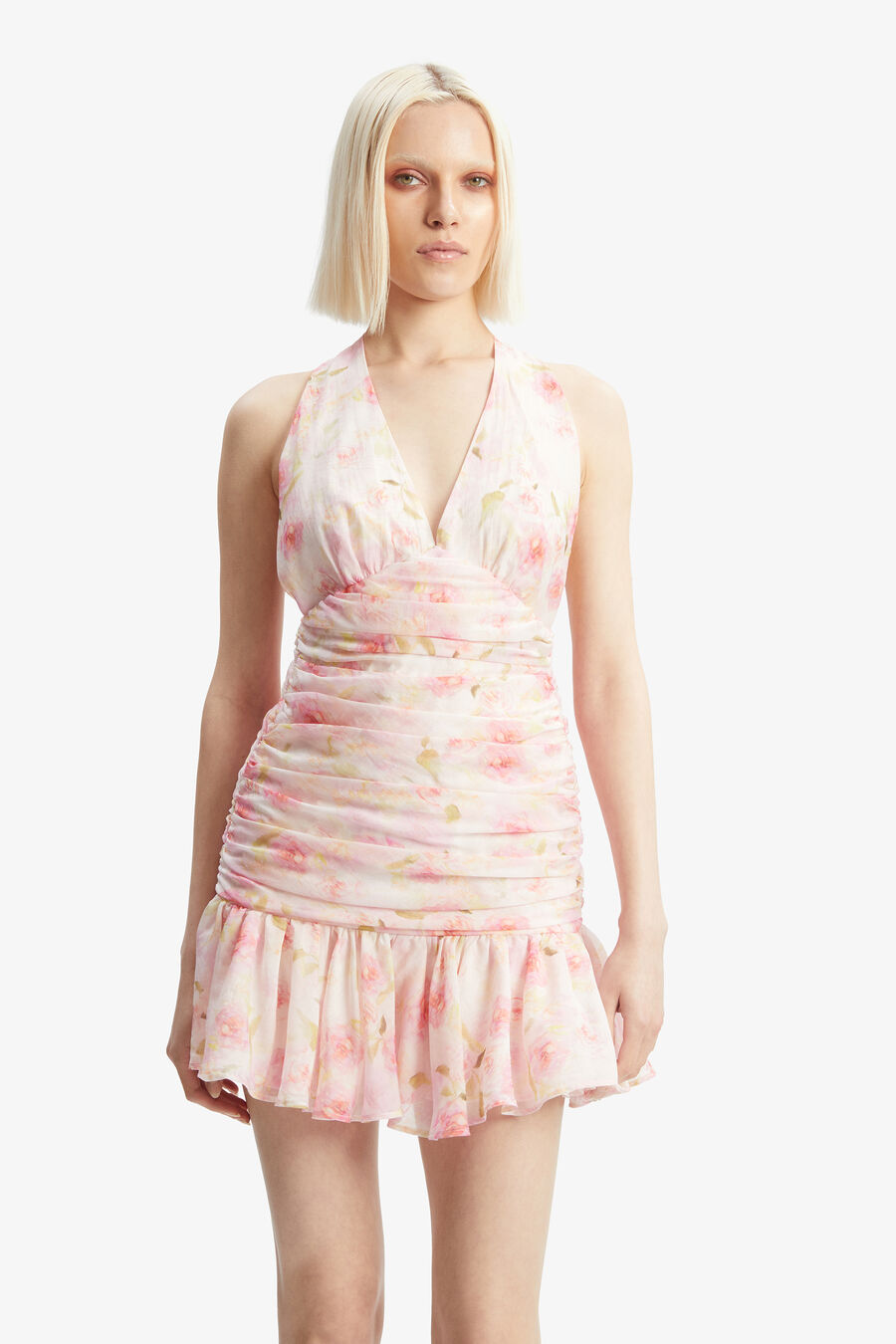 Mave Halter Neck Mini Dress