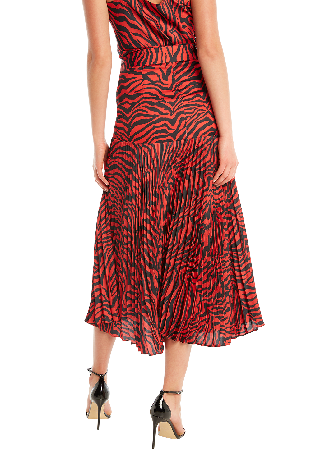red zebra skirt