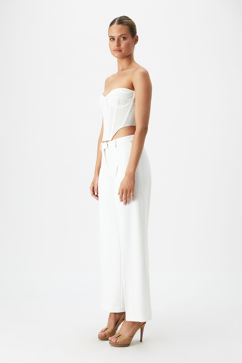 LITHIUM MESH BUSTIER in colour BRIGHT WHITE