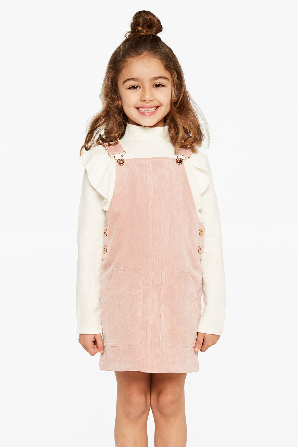 ELSA CORD PINNY in colour SILVER PEONY