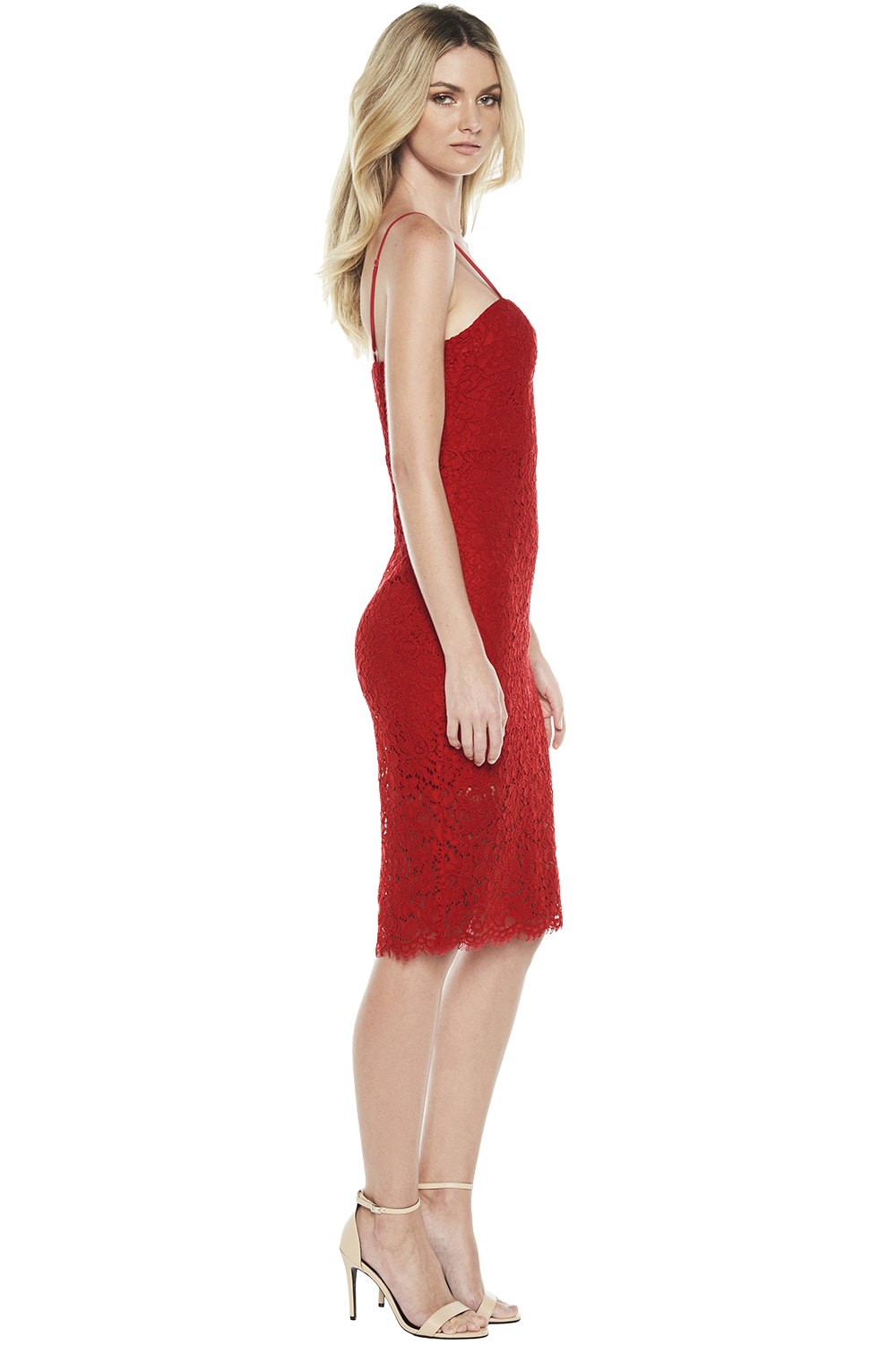 bardot pierre lace dress