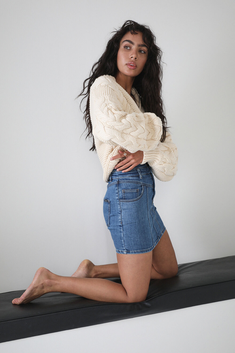Zoe Zip Cable Knit | Ladies Clothing & Knitwear & Cardigans | Bardot