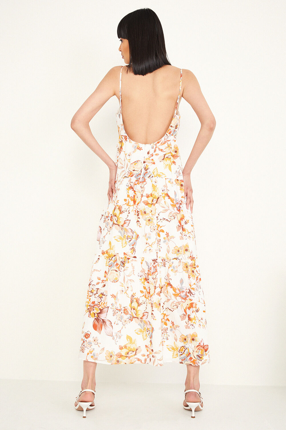 Floral Flow Maxi Dress in Ntrl Psly 