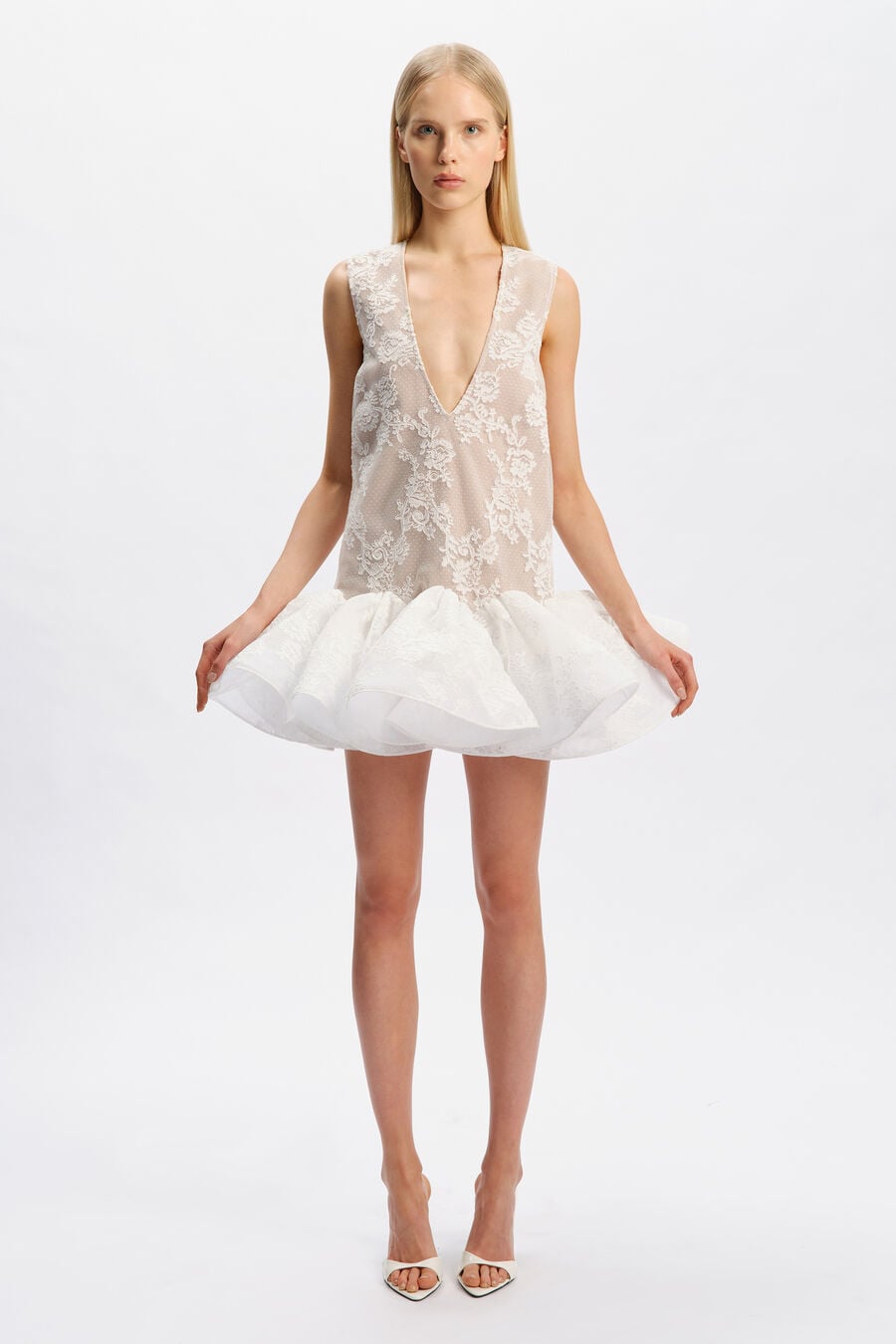 Fleurine Lace Mini Dress