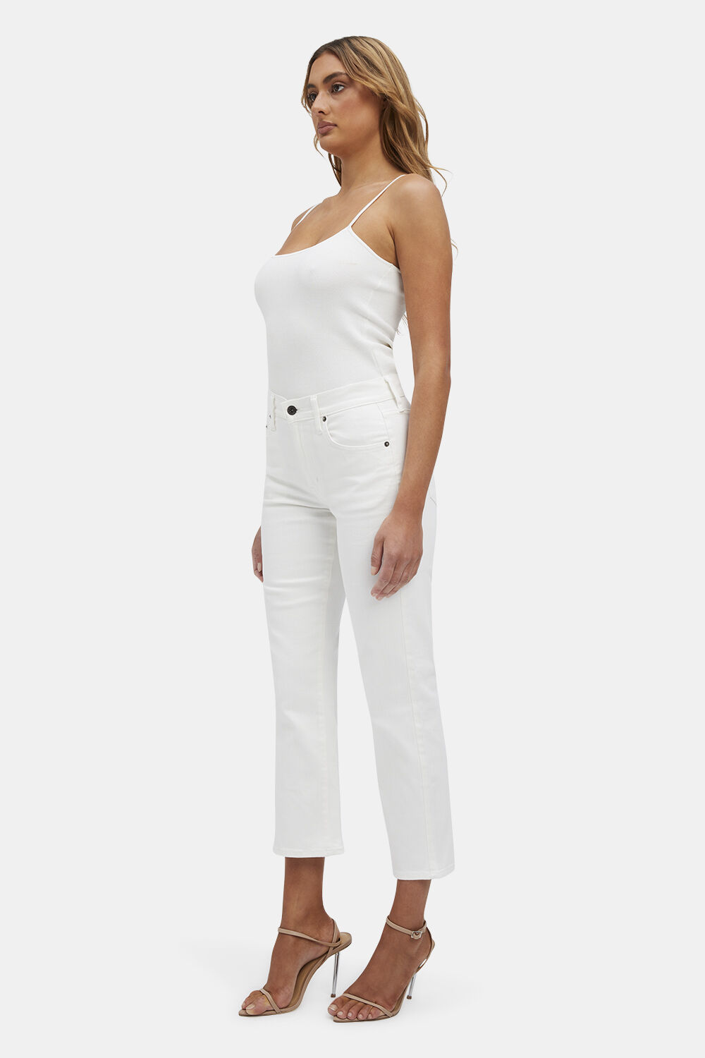 CIARA STRAIGHT JEAN in colour BRIGHT WHITE