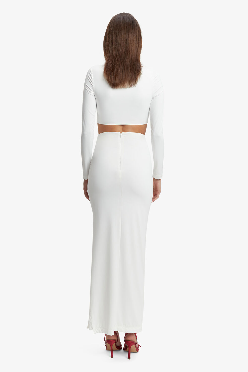 NEVE MAXI SKIRT in colour BRIGHT WHITE